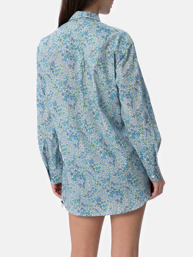 Mc2 Saint Barth Camicia over da donna in cotone stampa Joanna Luise Brigitte | REALIZZATA CON TESSUTO LIBERTY Online