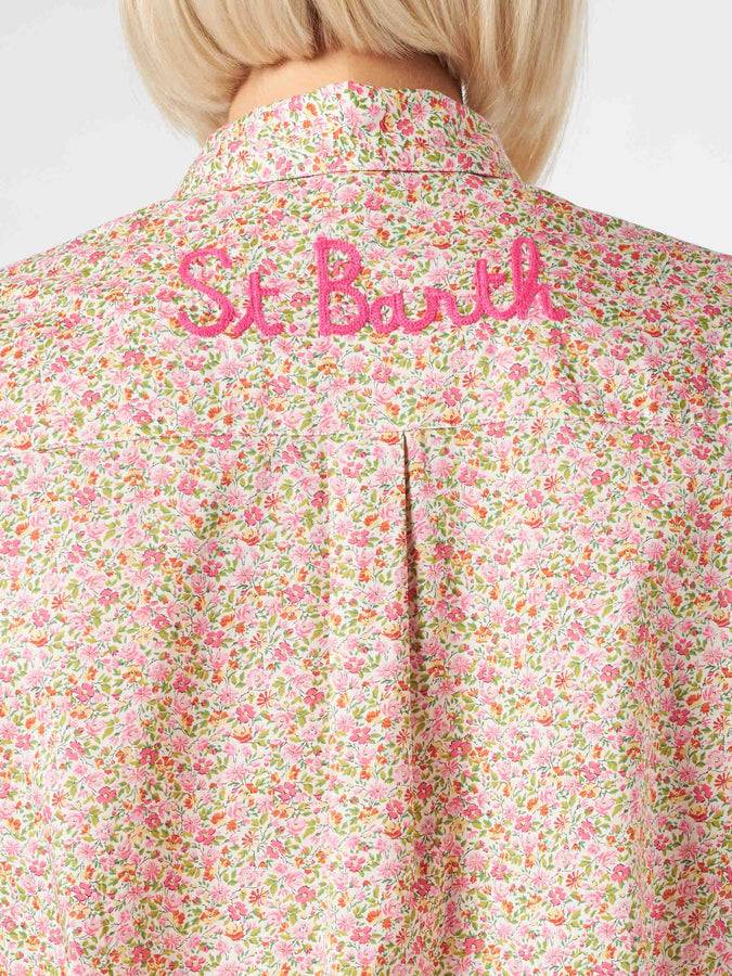 Mc2 Saint Barth Camicia Brigitte in cotone con stampa fiori Liberty | EDIZIONE SPECIALE LIBERTY Saldi