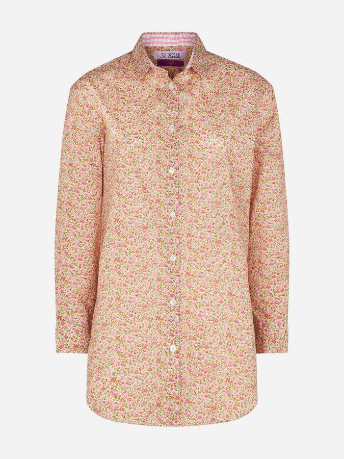 Mc2 Saint Barth Camicia Brigitte in cotone con stampa fiori Liberty | EDIZIONE SPECIALE LIBERTY Saldi