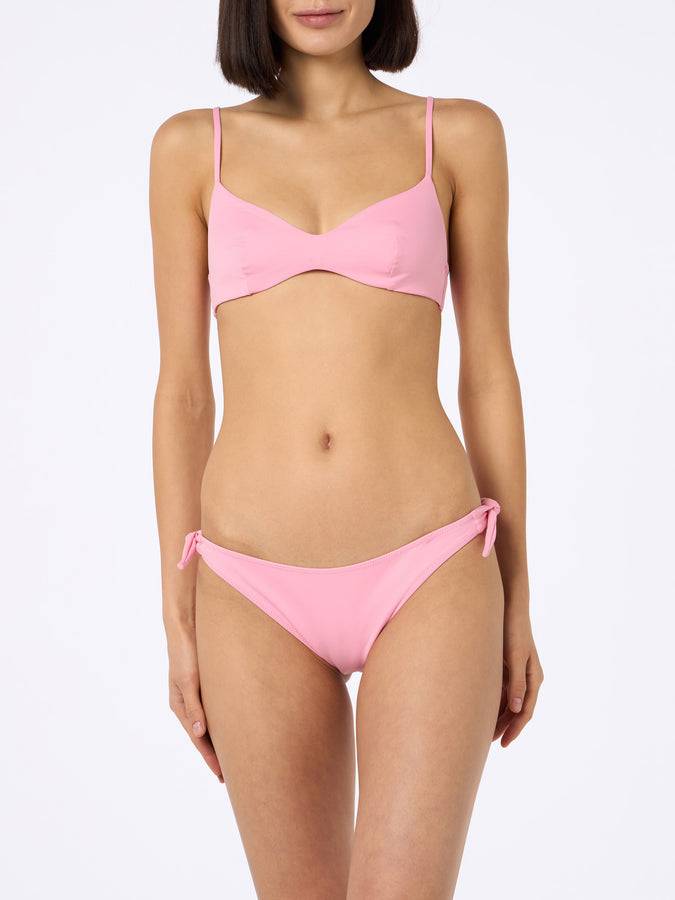 Mc2 Saint Barth Woman pink scoop bralette bikini May Yali Vendita Calda