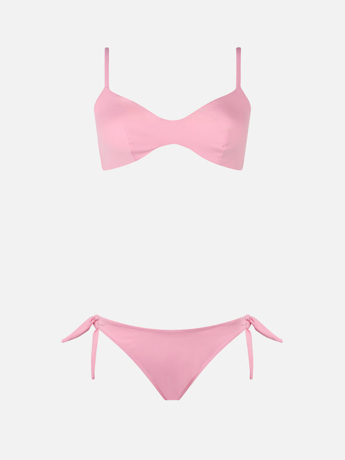 Mc2 Saint Barth Woman pink scoop bralette bikini May Yali Vendita Calda