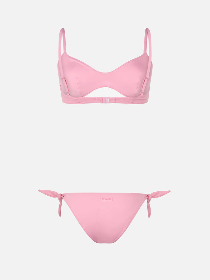 Mc2 Saint Barth Woman pink scoop bralette bikini May Yali Vendita Calda