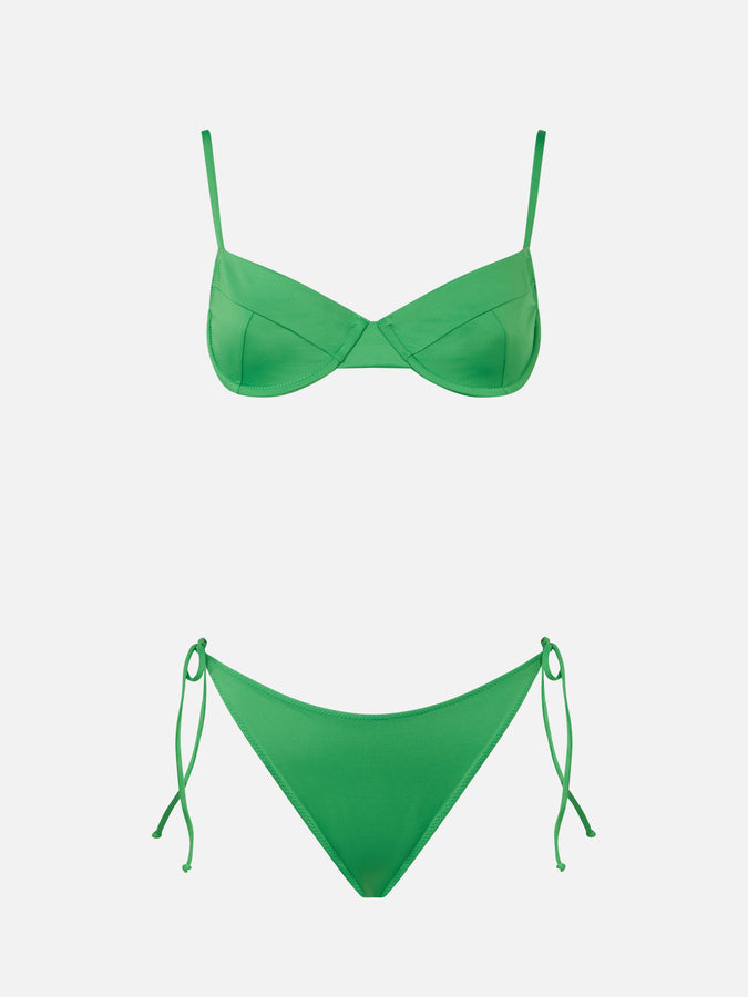 Mc2 Saint Barth Bikini da donna a bralette verde 2025
