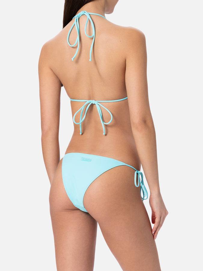 Mc2 Saint Barth Bikini da donna a triangolo verde acqua Leah Marielle Nuovo