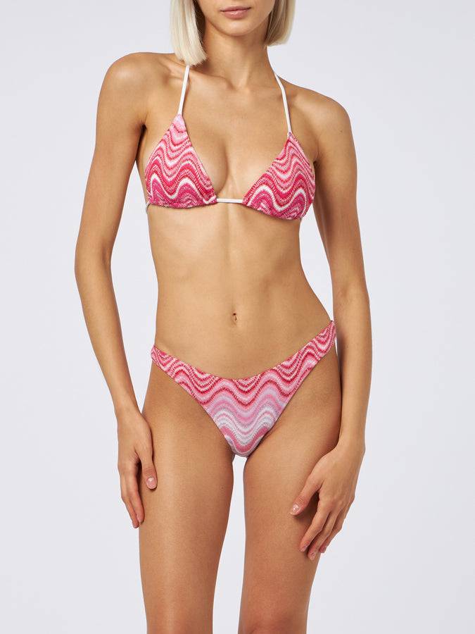 Mc2 Saint Barth Bikini donna a triangolo in maglia raschel Leah Naomi Negozi Online
