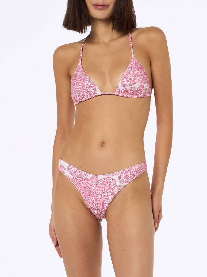 Mc2 Saint Barth Bikini donna triangolo paisley rosa Leah Lido ACQUISTA ORA