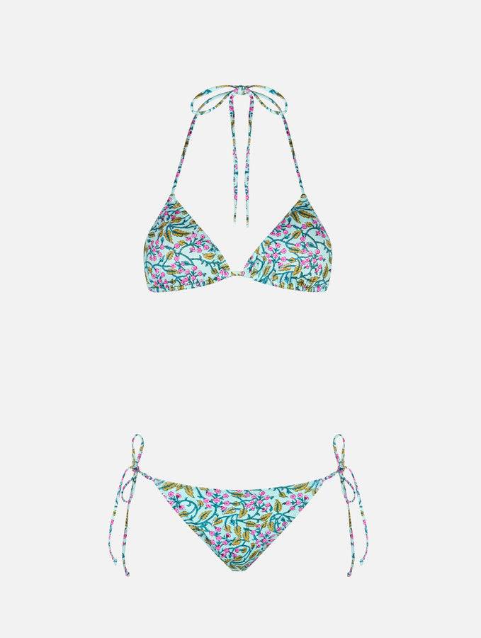Mc2 Saint Barth Bikini da donna a triangolo con fiori radicali Leah Marielle Novità