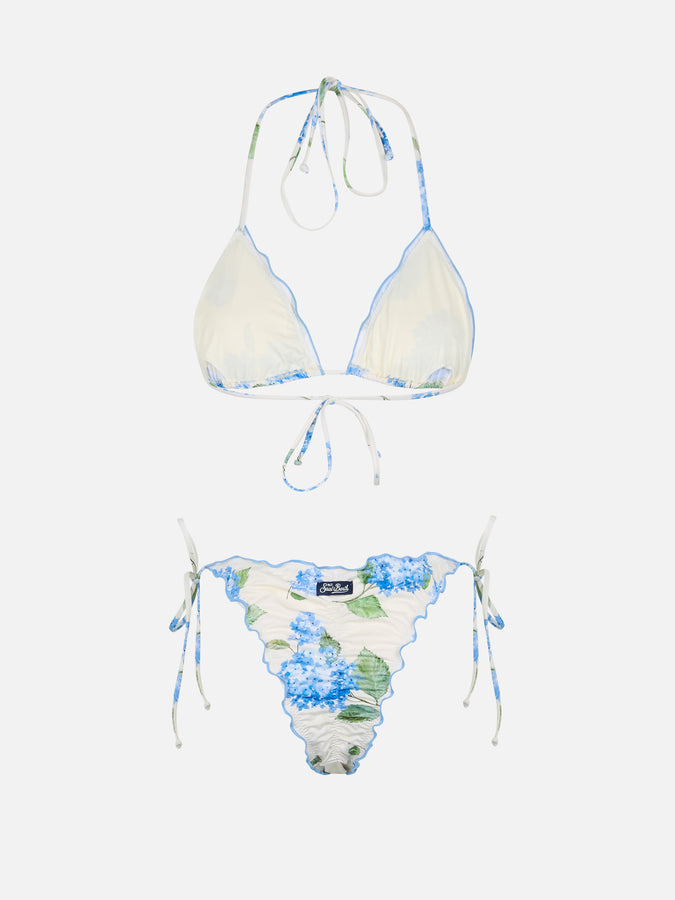Mc2 Saint Barth Bikini a triangolo classico da donna a fiori Sagittarius Miami Solo un giorno rimasto