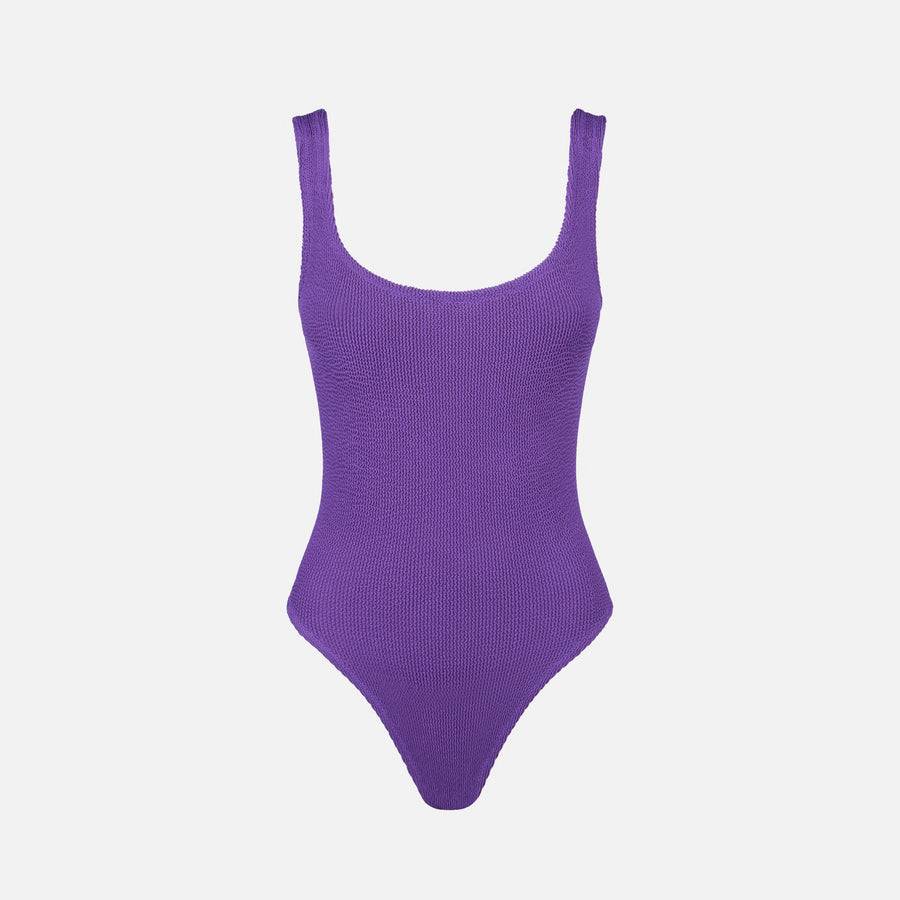 Mc2 Saint Barth Costume intero da donna viola crinkle Italy