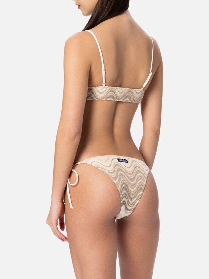Mc2 Saint Barth Bikini a bralette da donna in maglia raschel Sadie Marielle Sconto