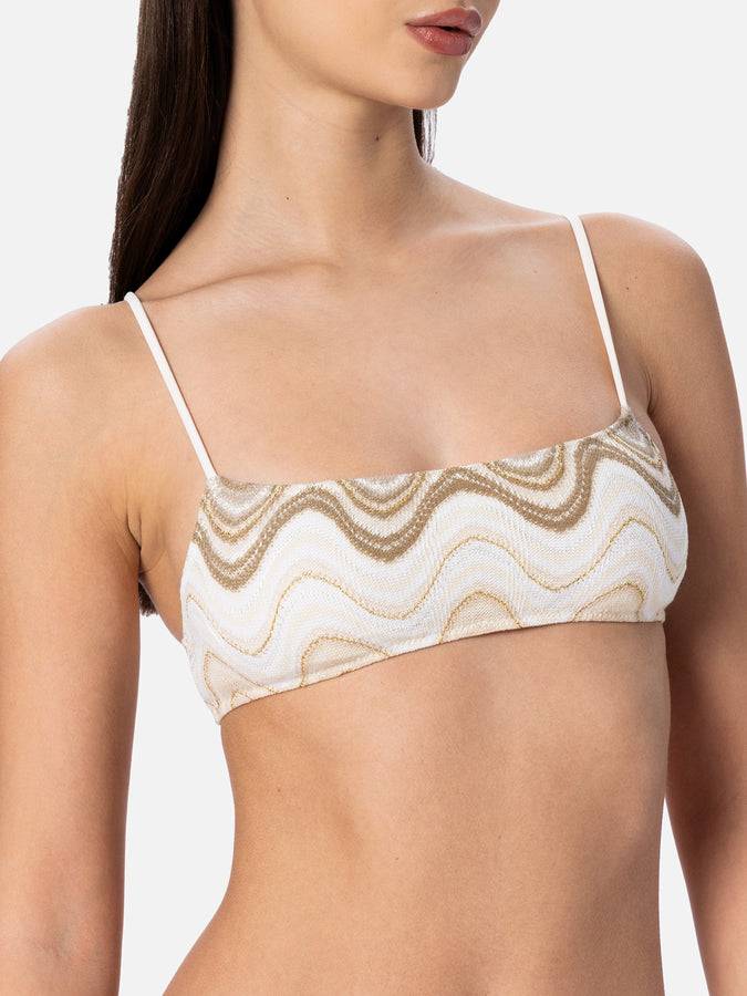 Mc2 Saint Barth Bikini a bralette da donna in maglia raschel Sadie Marielle Sconto
