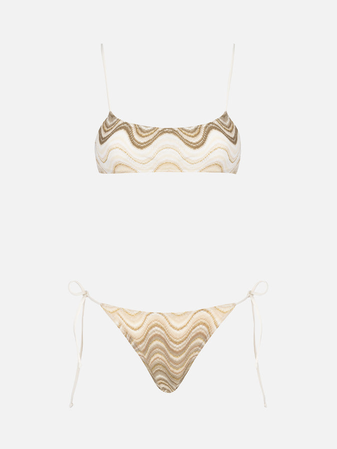 Mc2 Saint Barth Bikini a bralette da donna in maglia raschel Sadie Marielle Sconto