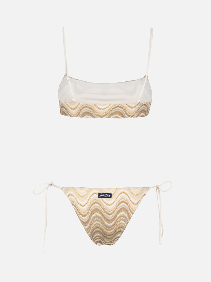 Mc2 Saint Barth Bikini a bralette da donna in maglia raschel Sadie Marielle Sconto