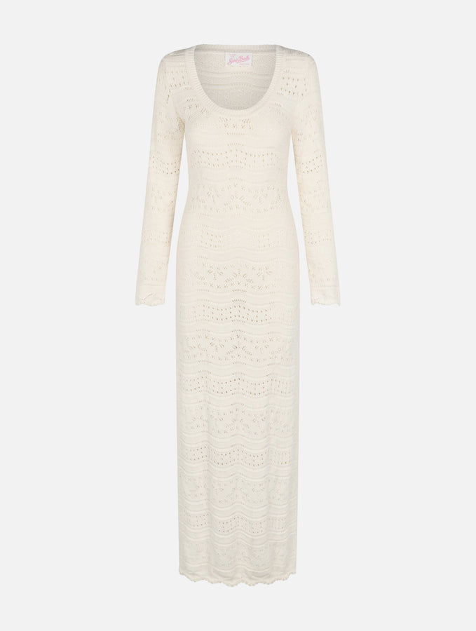 Mc2 Saint Barth Abito midi da donna in maglia di cotone Outlet