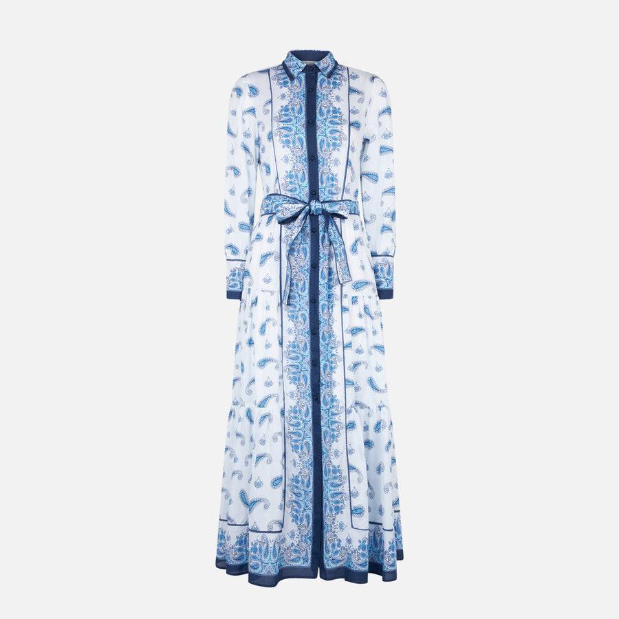 Mc2 Saint Barth Woman long dress Jensen with paisley print I Più Venduti