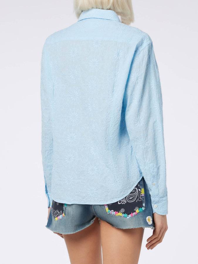 Mc2 Saint Barth Camicia classica da donna in cotone Sangallo Meredith I Più Venduti