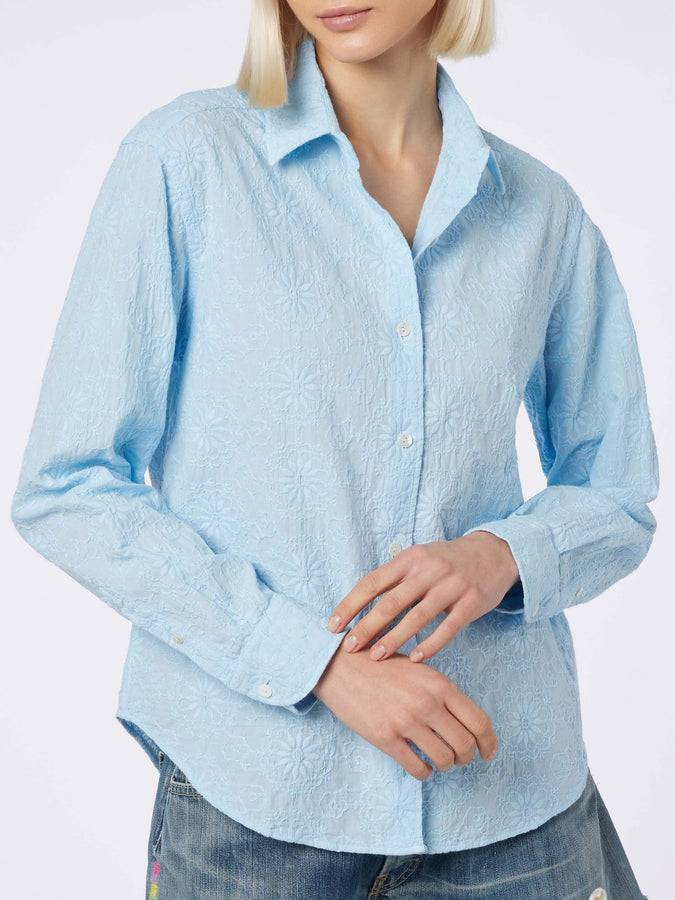 Mc2 Saint Barth Camicia classica da donna in cotone Sangallo Meredith I Più Venduti