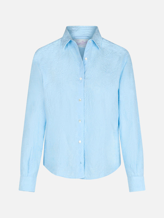 Mc2 Saint Barth Camicia classica da donna in cotone Sangallo Meredith I Più Venduti