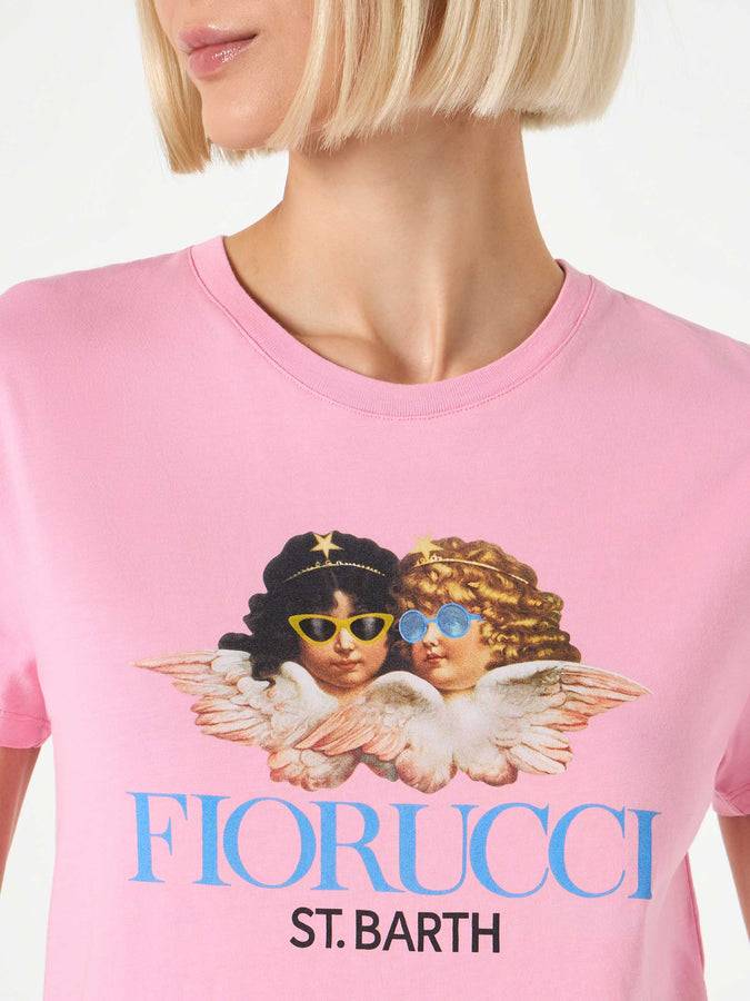 Mc2 Saint Barth T-shirt da donna in cotone con stampa Fiorucci | FIORUCCI EDIZIONE SPECIALE Promozione