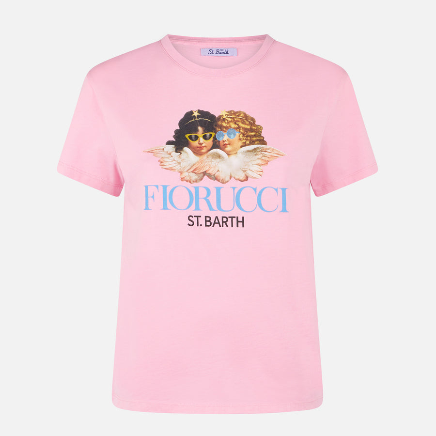 Mc2 Saint Barth T-shirt da donna in cotone con stampa Fiorucci | FIORUCCI EDIZIONE SPECIALE Promozione