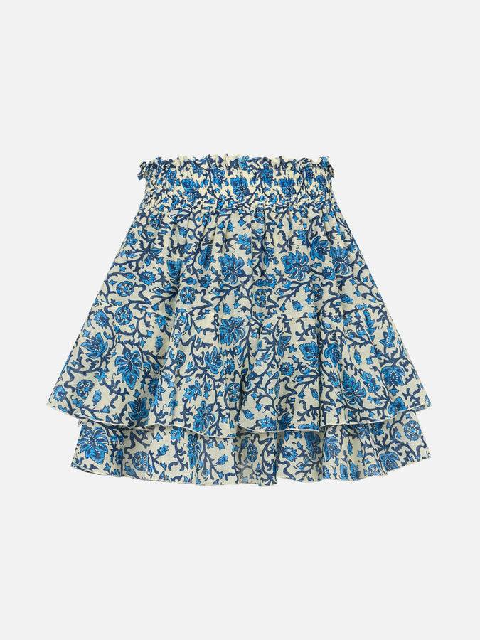 Mc2 Saint Barth Minigonna da donna con volant in voile di seta Sconto