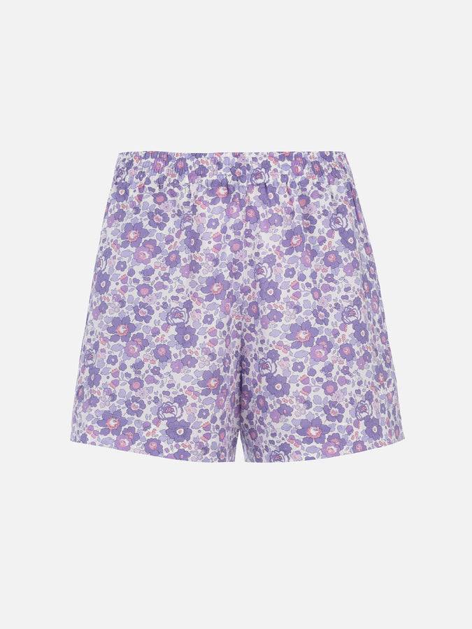 Mc2 Saint Barth Pantaloncini pull up da donna Betsy in cotone Meave | REALIZZATO CON TESSUTO LIBERTY Vendita Economica