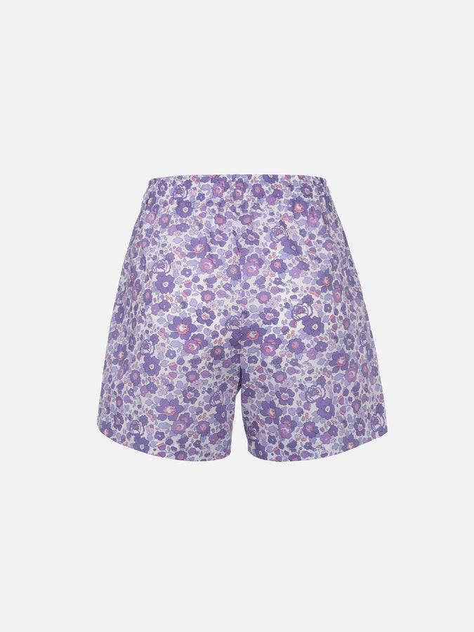Mc2 Saint Barth Pantaloncini pull up da donna Betsy in cotone Meave | REALIZZATO CON TESSUTO LIBERTY Vendita Economica