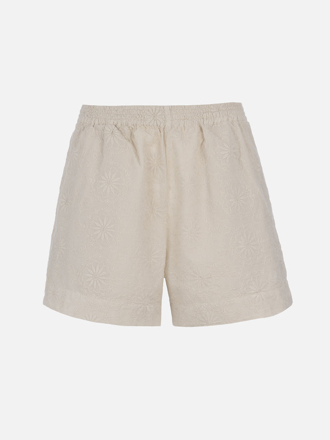 Mc2 Saint Barth Pantaloncini da donna pull up in cotone Sangallo Meave I Più Venduti