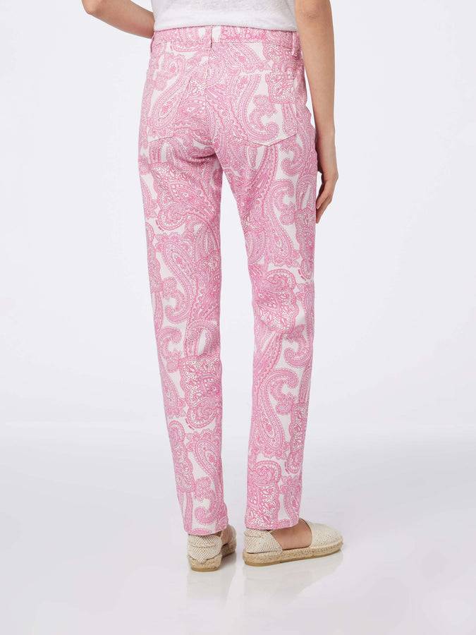 Mc2 Saint Barth Denim da donna stampa paisley rosa Belleville 2025