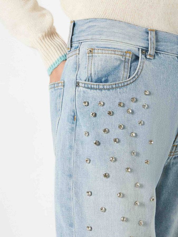Mc2 Saint Barth Jeans da donna con strass Qualità