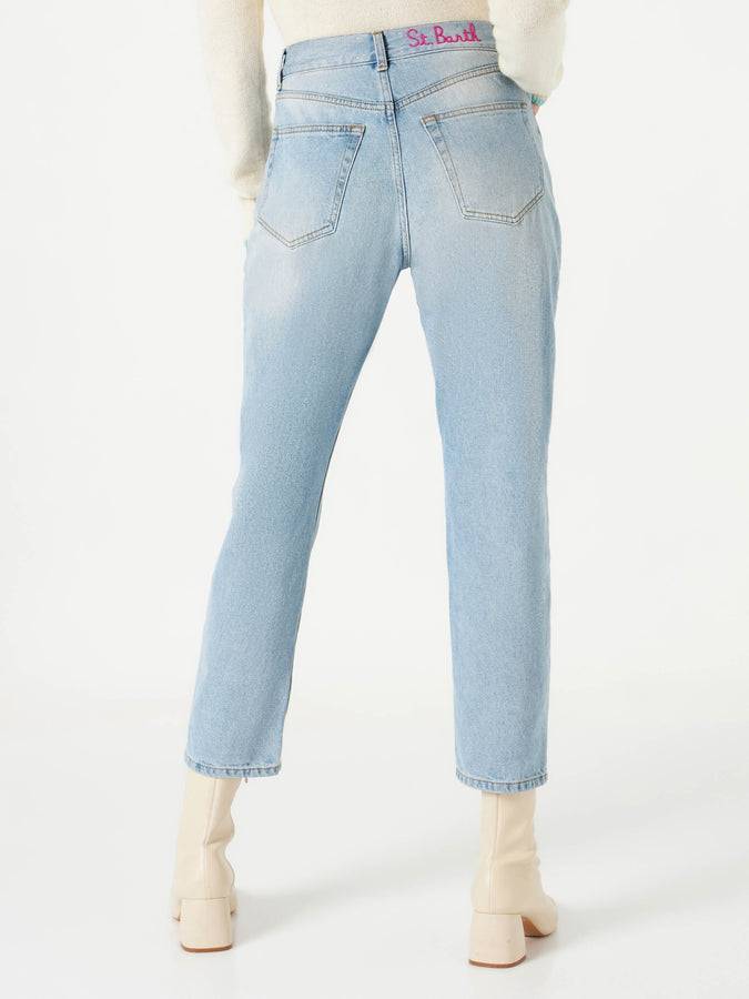 Mc2 Saint Barth Jeans da donna con strass Qualità