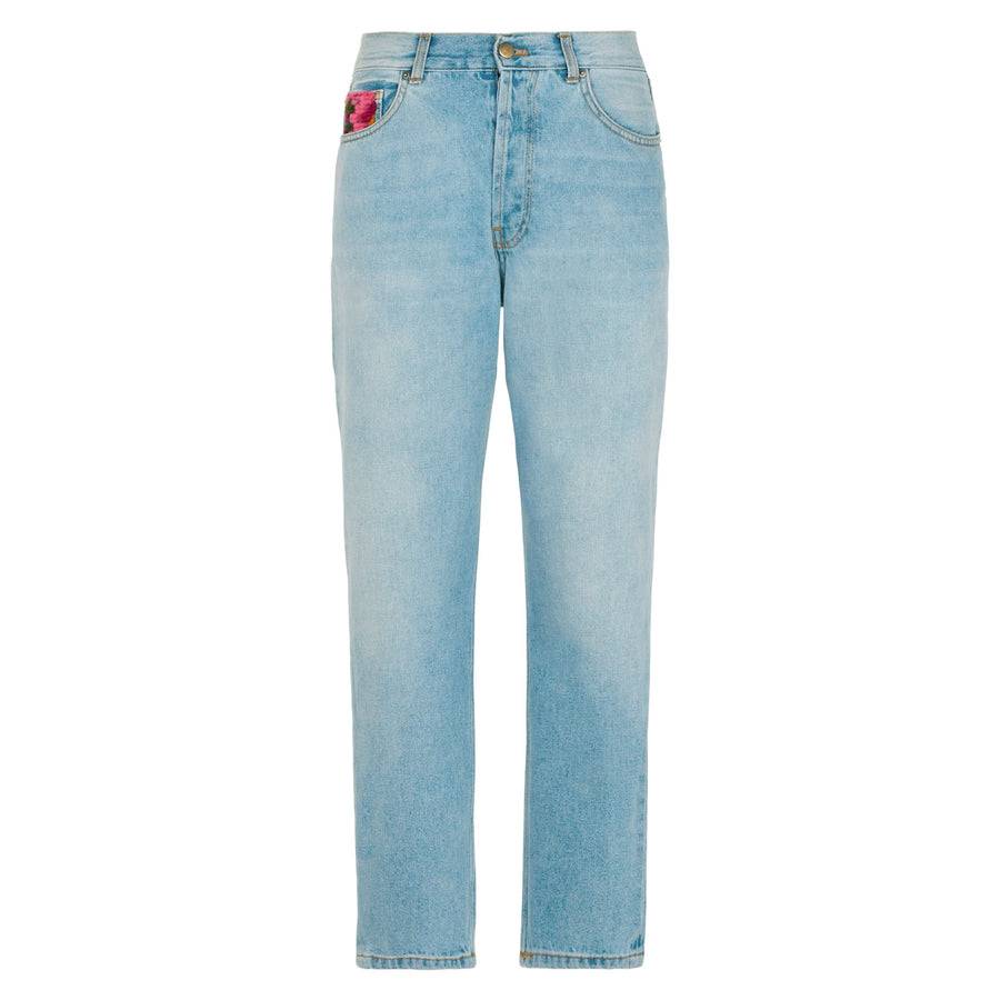 Mc2 Saint Barth Jeans da donna con tasche in crochet Vendita