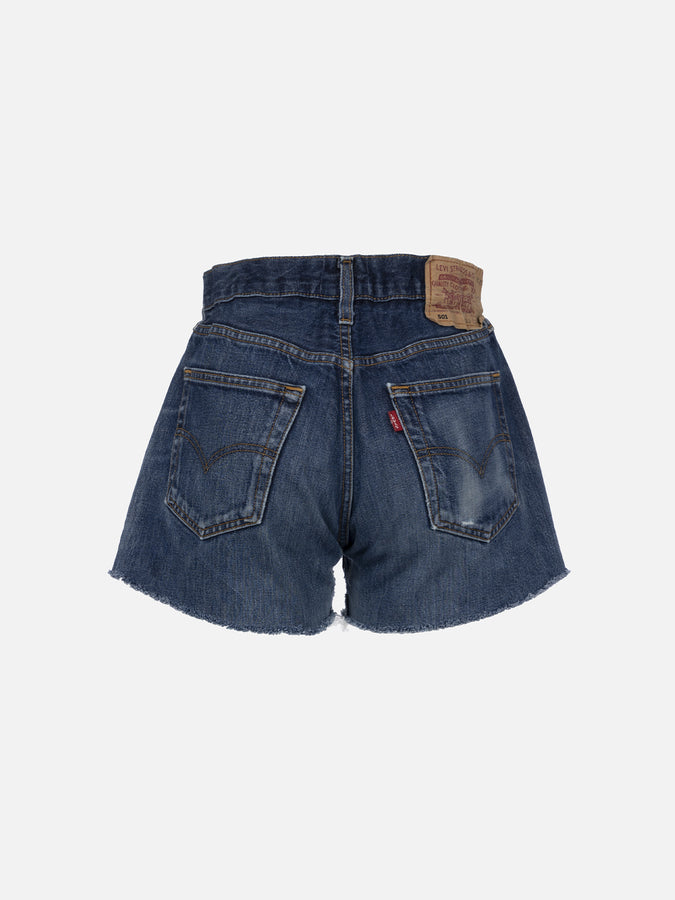 Mc2 Saint Barth Pantaloncini da donna in denim riciclato con strass Pezzi Unici