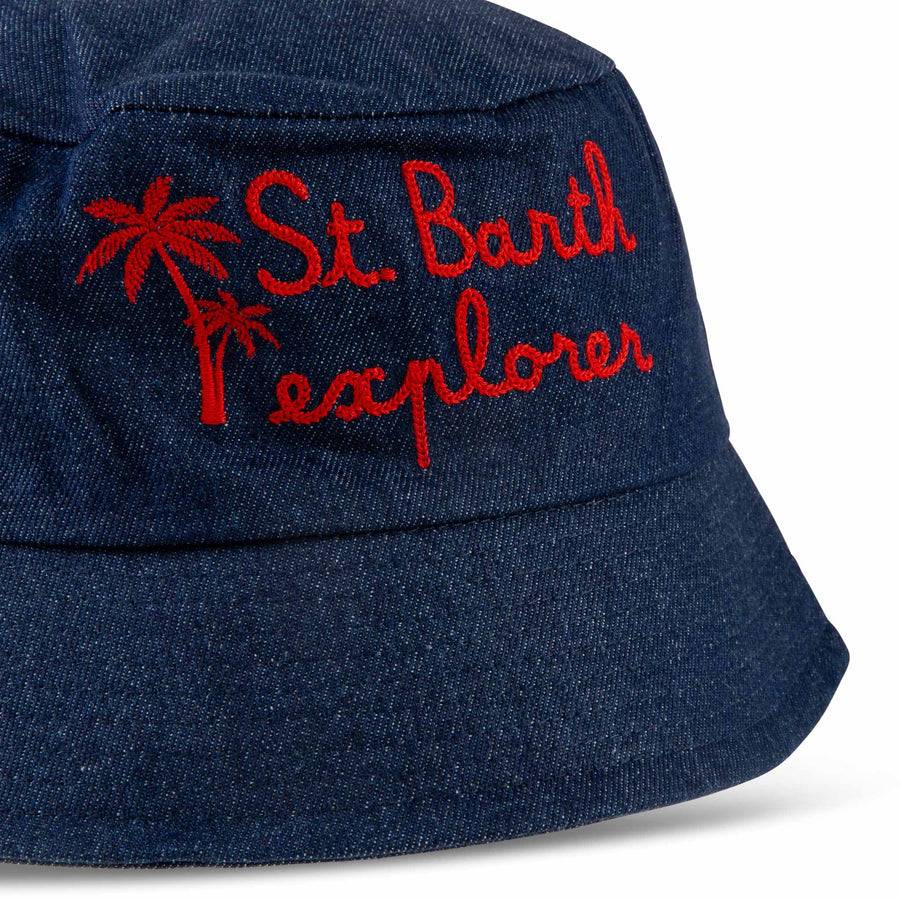 Mc2 Saint Barth Cappello da pescatore in denim Acquista Ora