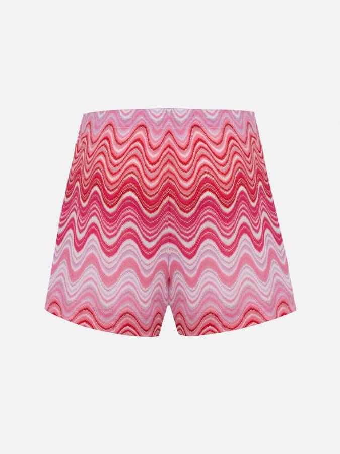 Mc2 Saint Barth Pantaloncini da donna pull up in tessuto maglia Rachel Meave Offerta