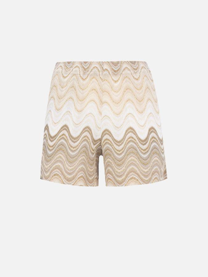 Mc2 Saint Barth Pantaloncini da donna pull up in tessuto maglia Rachel Meave Vendita Economica