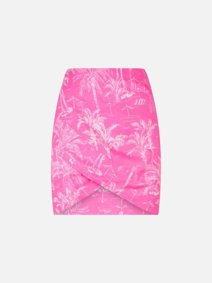 Mc2 Saint Barth Minigonna da donna in cotone con stampa toile de jouy 2025