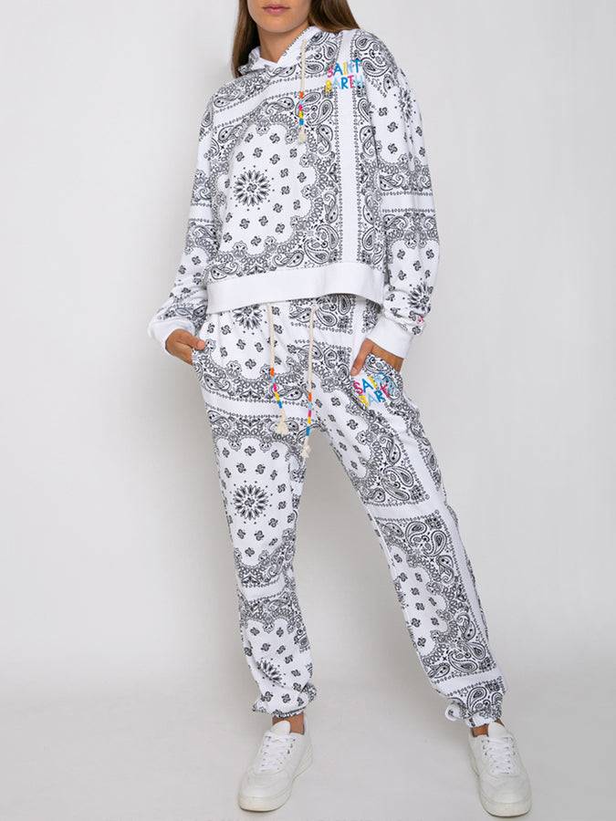 Mc2 Saint Barth Felpa con cappuccio bandana in cotone con ricamo Saint Barth Offerta speciale della fabbrica