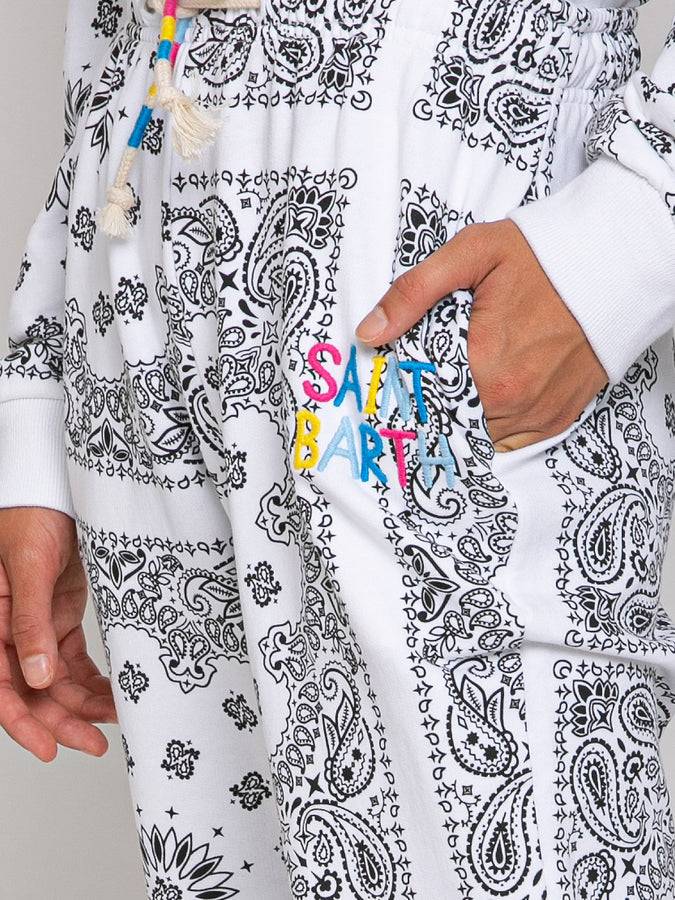 Mc2 Saint Barth Joggers bandana in cotone con ricamo Saint Barth Sostegno trimestrale