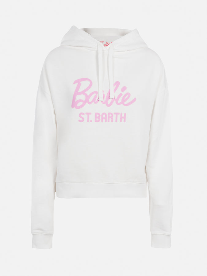 Mc2 Saint Barth Woman cotton hoodie Mindy with Barbie logo | BARBIE SPECIAL EDITION In Saldo