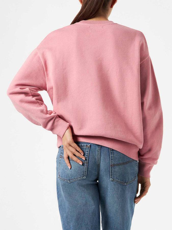Mc2 Saint Barth Felpa da donna rosa in felpa con logo in spugna 2025