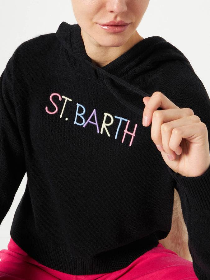 Mc2 Saint Barth Felpa corta in maglia con ricamo St. Barth Affare Del Giorno