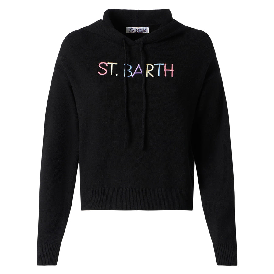 Mc2 Saint Barth Felpa corta in maglia con ricamo St. Barth Affare Del Giorno