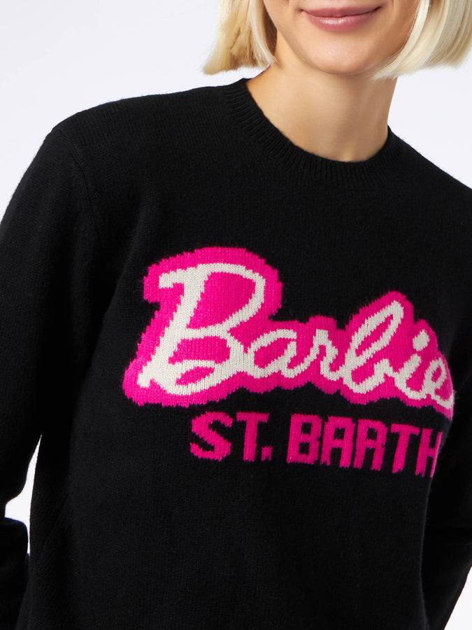 Mc2 Saint Barth Maglia da donna girocollo nera con stampa Barbie | EDIZIONE SPECIALE BARBIE Convenienza