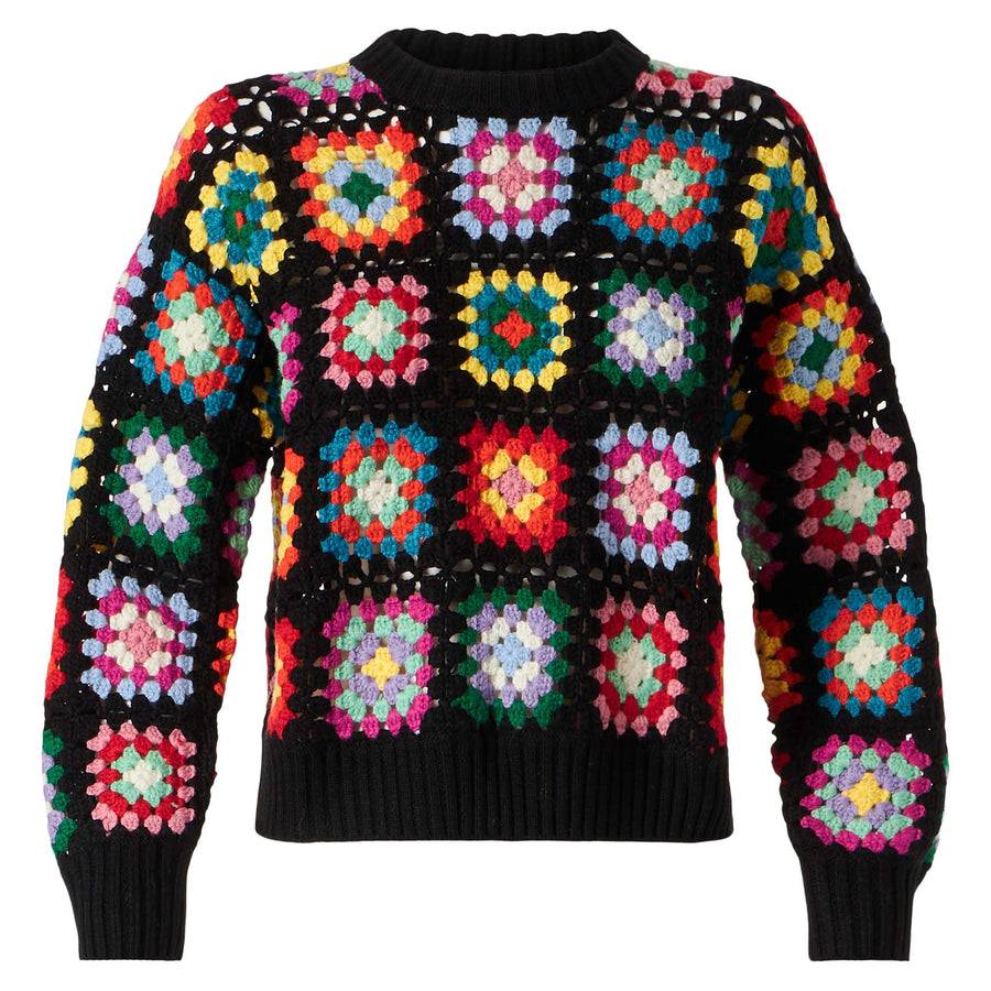 Mc2 Saint Barth Maglia da donna multicolore all'uncinetto Novità