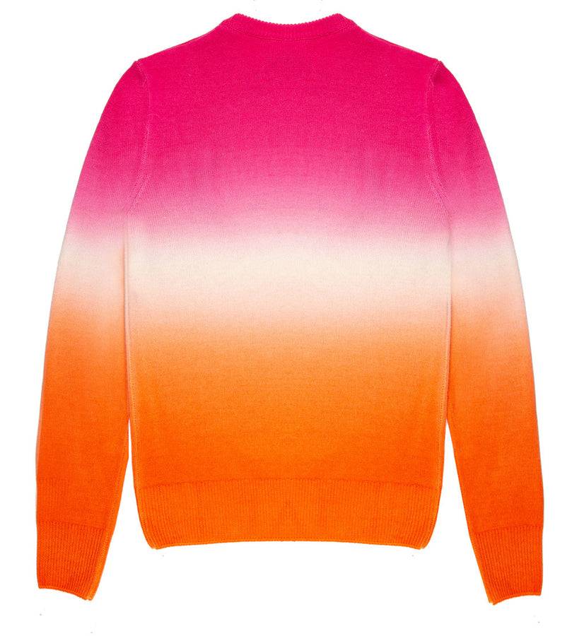Mc2 Saint Barth Maglia da donna fucsia e arancio degradé con scritta Ancora tu Presa