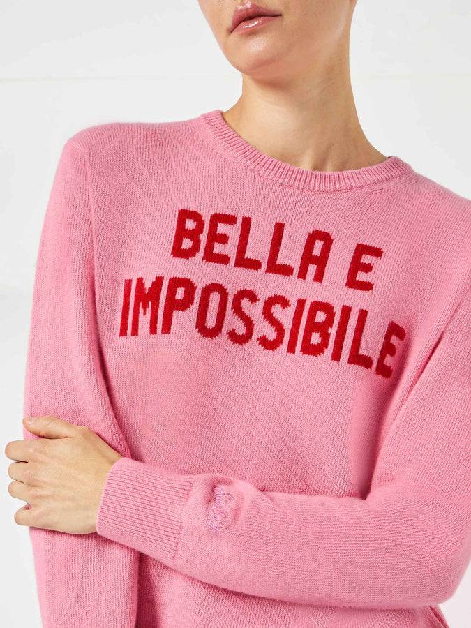 Mc2 Saint Barth Maglia da donna con stampa Bella e Impossibile Sconto