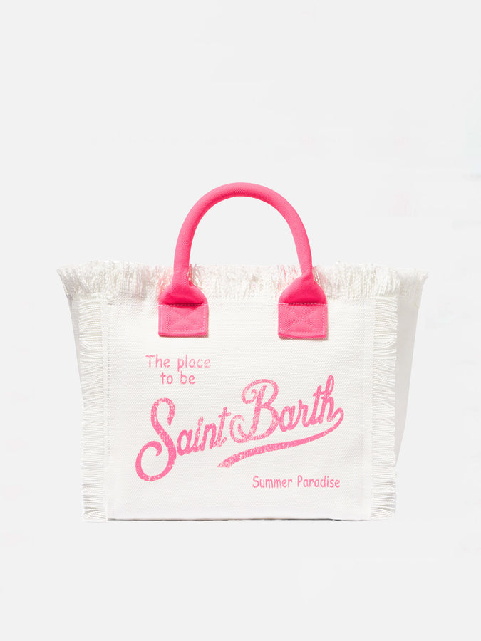 Mc2 Saint Barth Off-white cotton canvas Colette handbag I Più Venduti