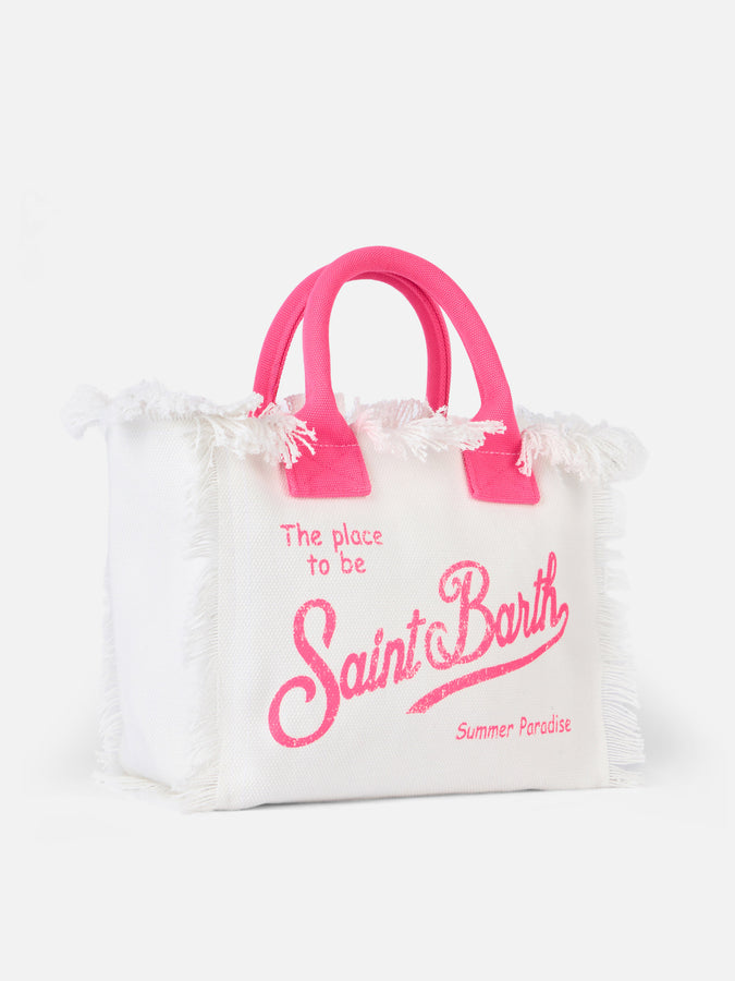 Mc2 Saint Barth Off-white cotton canvas Colette handbag I Più Venduti
