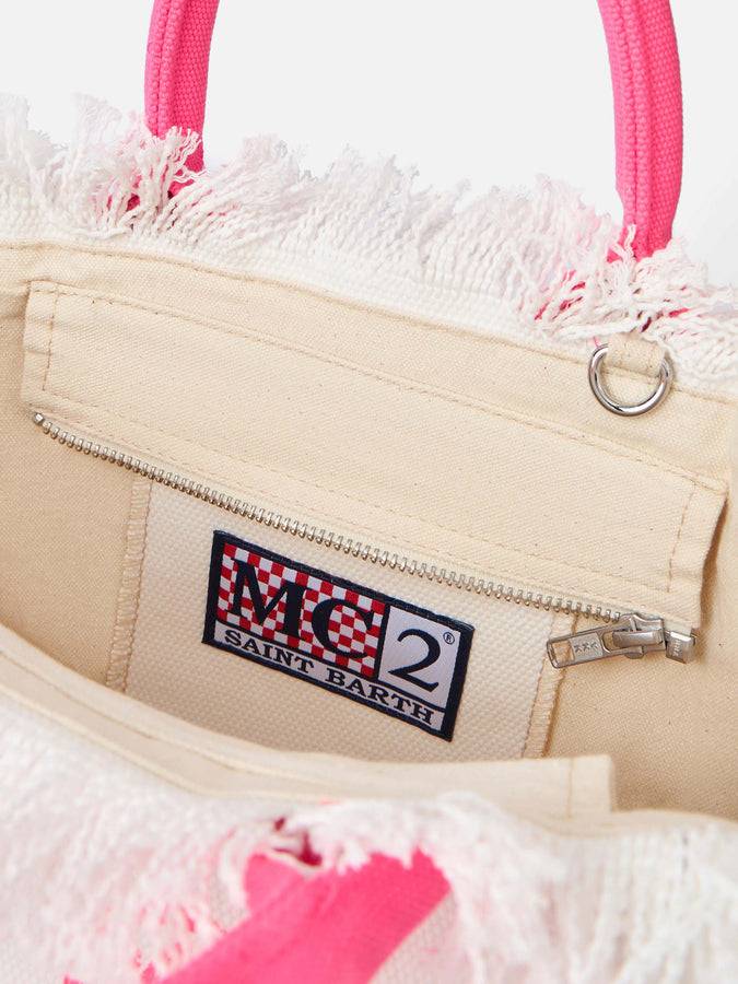 Mc2 Saint Barth Off-white cotton canvas Colette handbag I Più Venduti